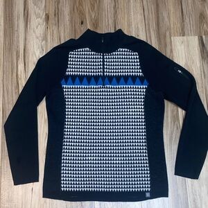 TITLE NINE QUARTER ZIP 60% EXTRA FINE MERINO WOOL PULLOVER WOMENS SZ Medium